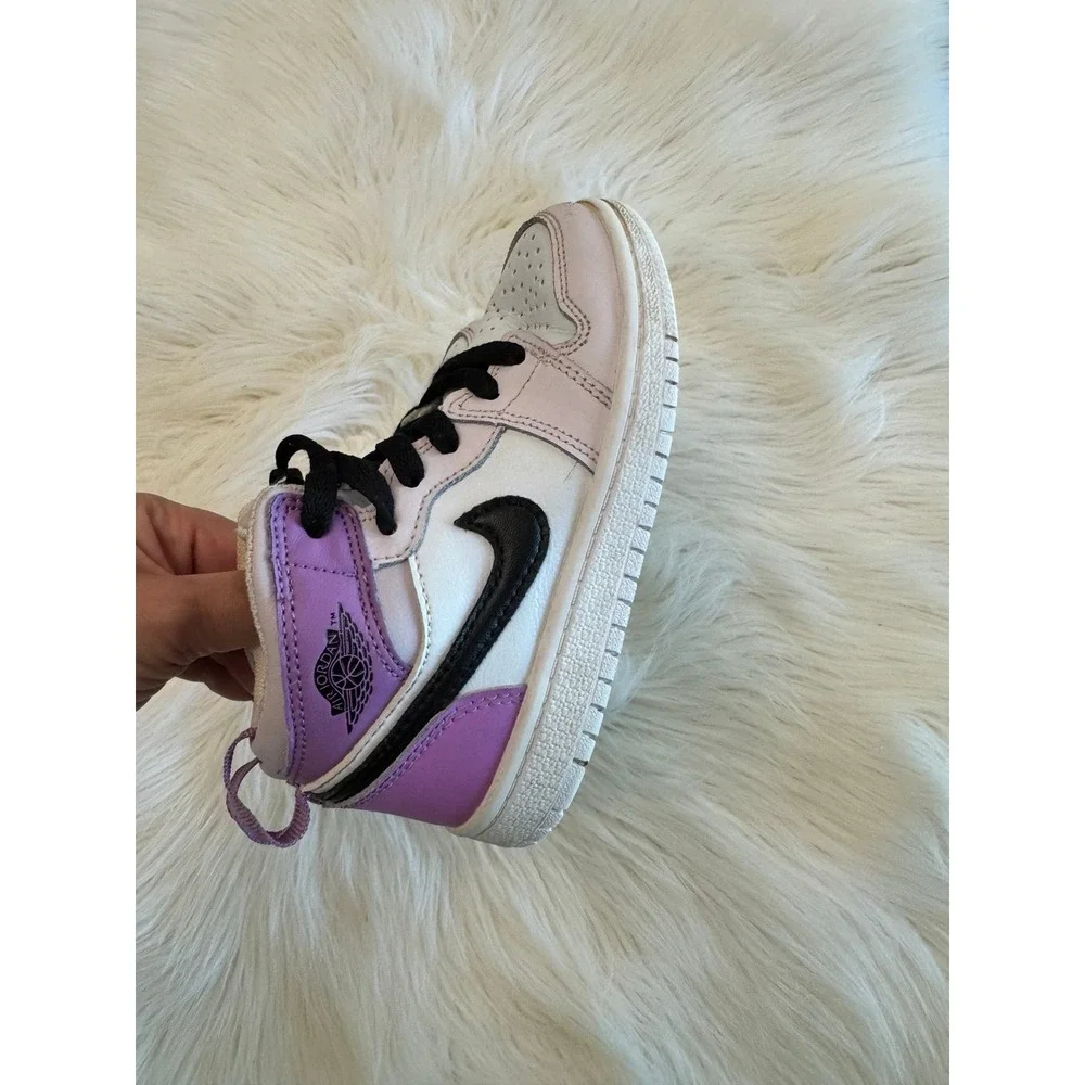 Nike toddler size 11C purple pink mid dunk